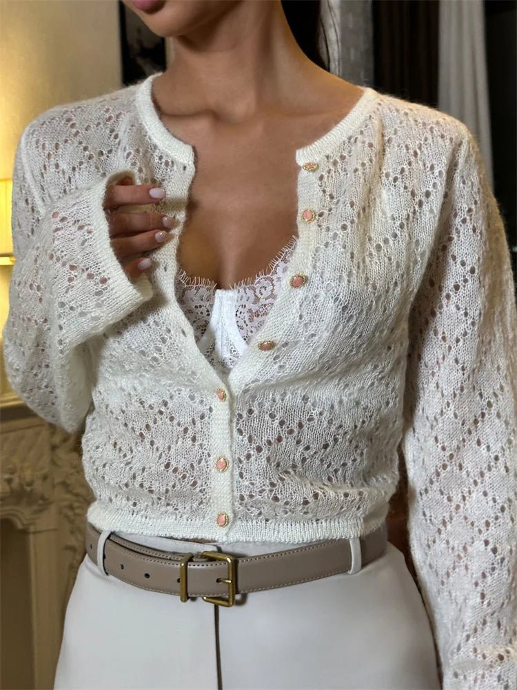 Beverly kurzer Cardigan mit Cut-outs
