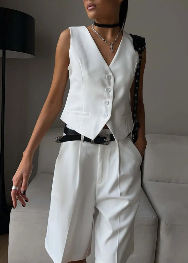 Bianca Tailored Vest & Bermuda Shorts Set