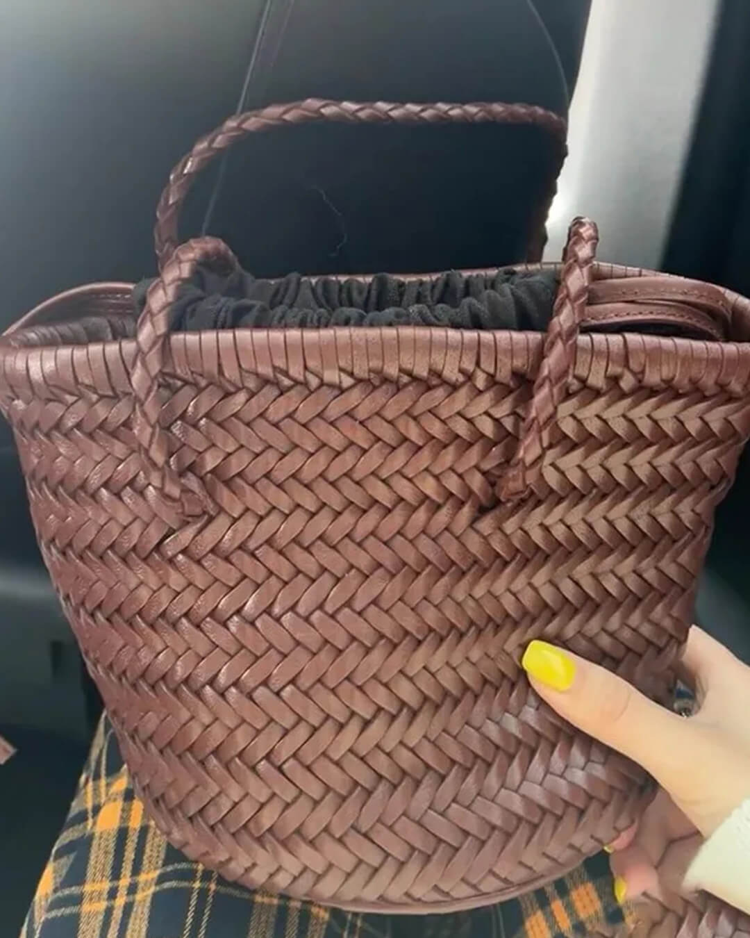 Blair geflochtene Bucket-Schultertasche