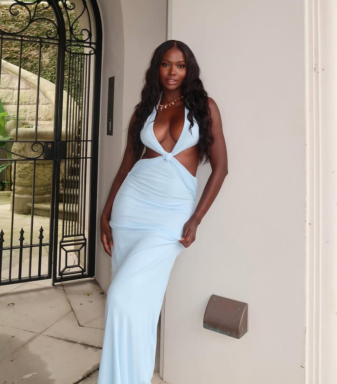 Bonnie Cutout Backless Maxi Dress