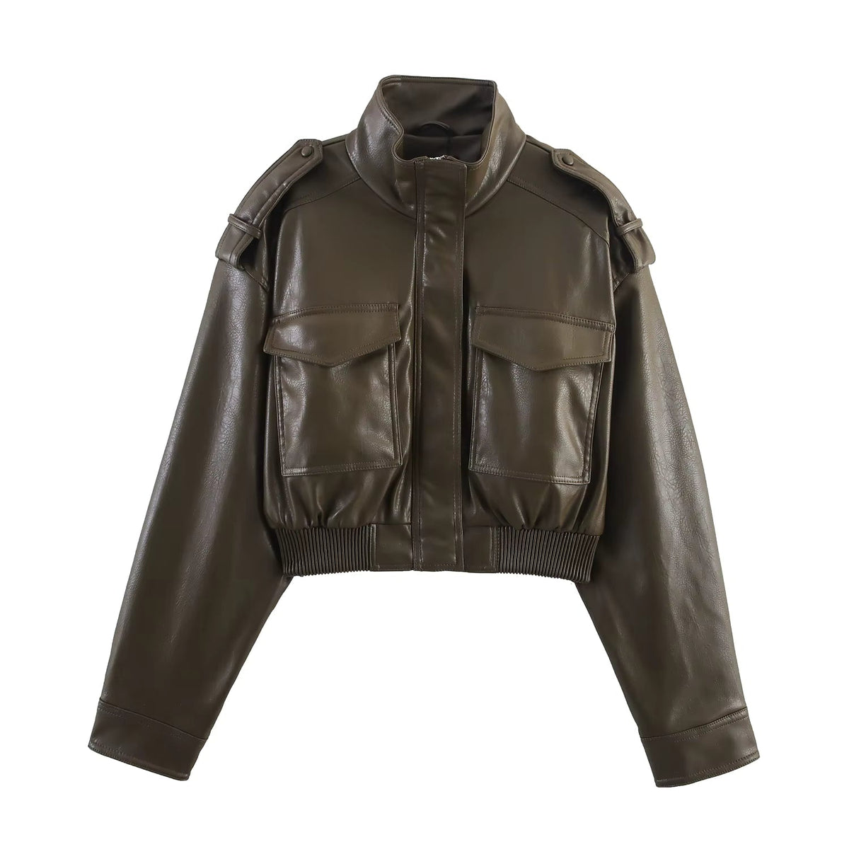 Brianna Bomberjacke aus Kunstleder