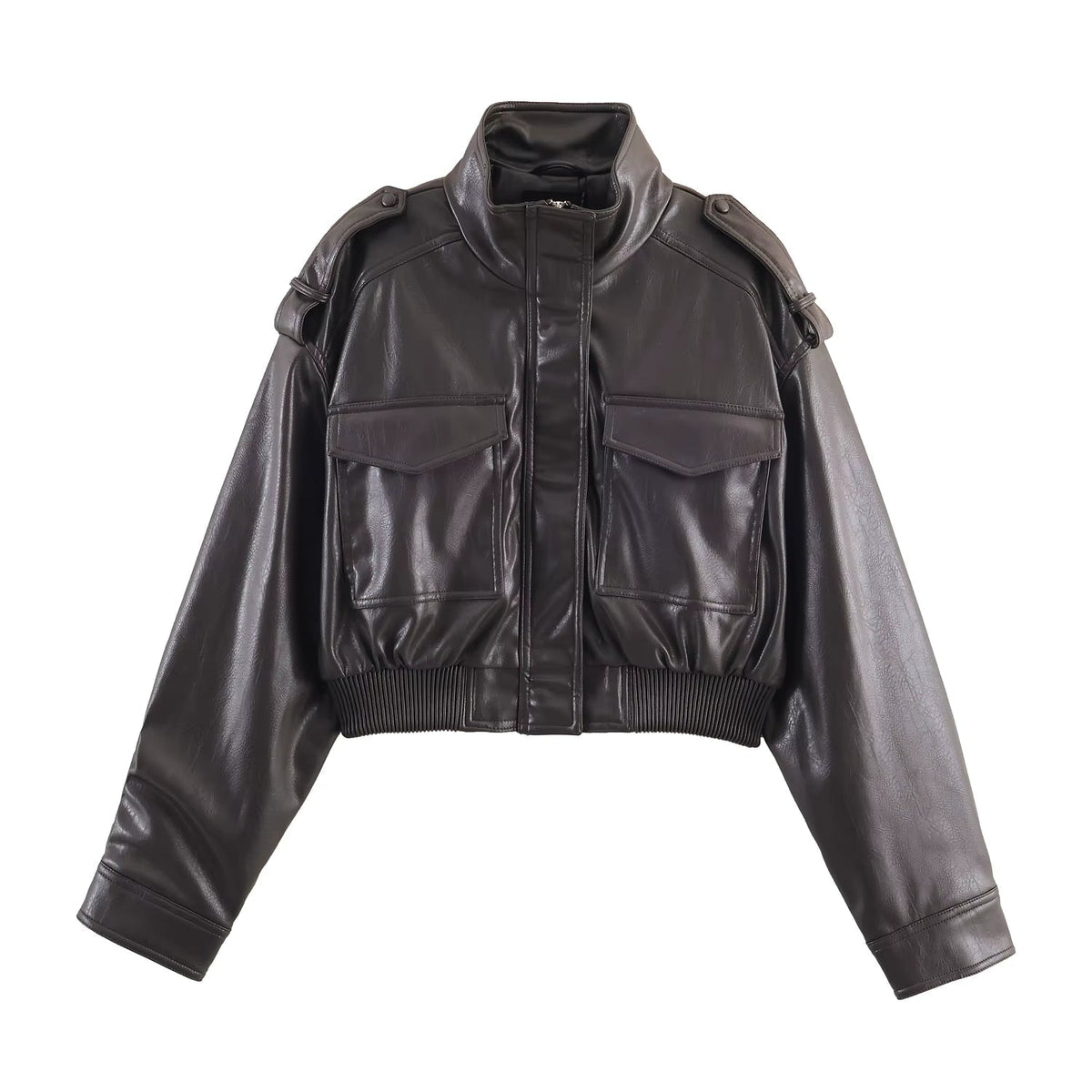 Brianna Bomberjacke aus Kunstleder