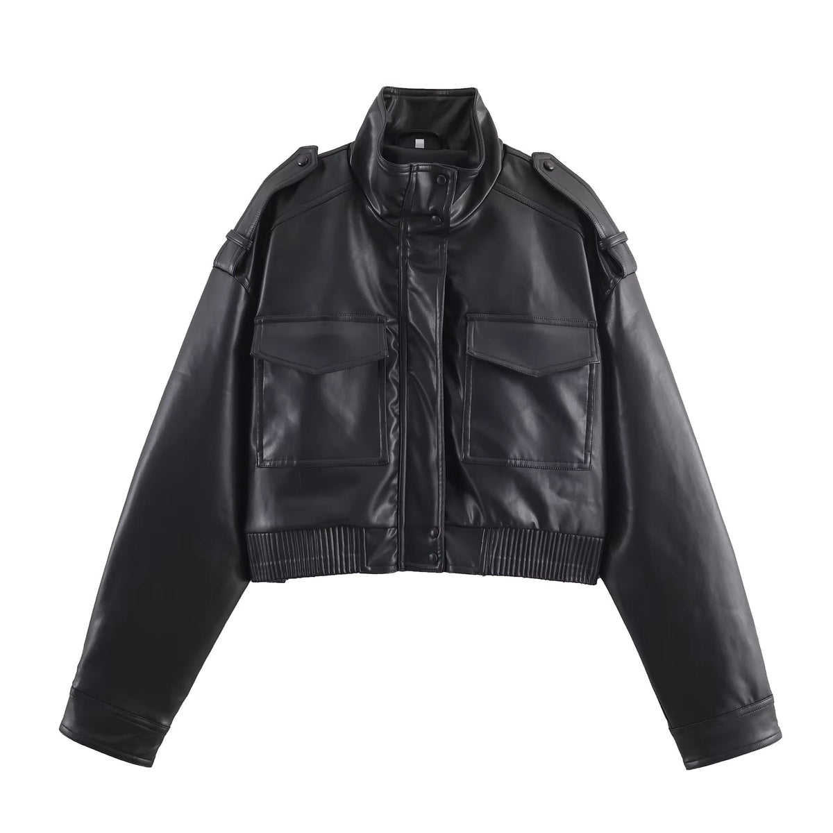 Brianna Bomberjacke aus Kunstleder