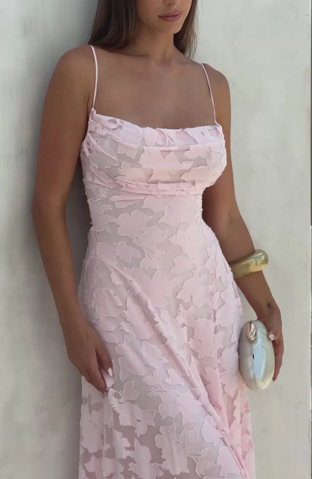 Ärmelloses geblümtes Maxikleid „Brielle“