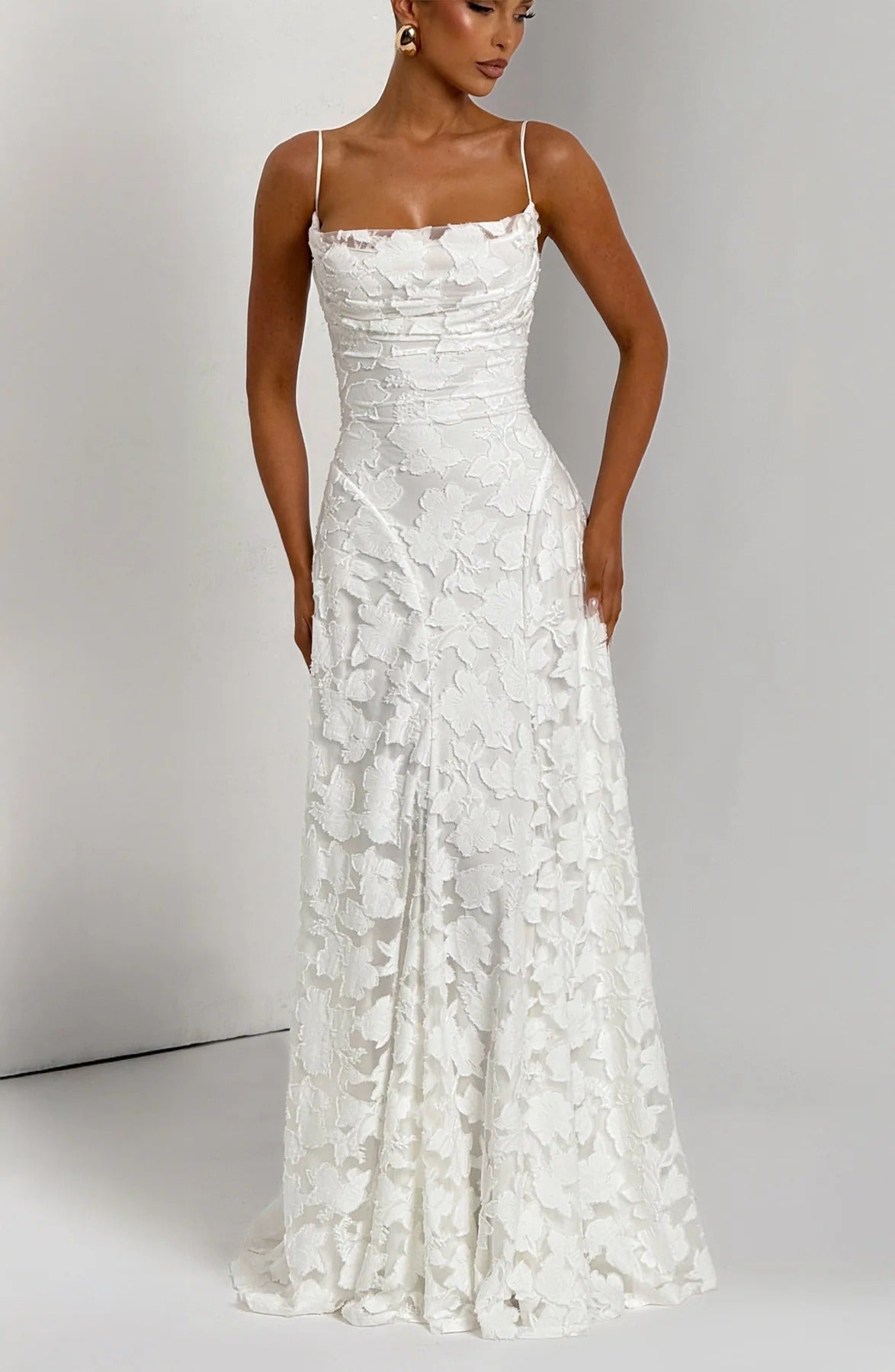 Ärmelloses geblümtes Maxikleid „Brielle“