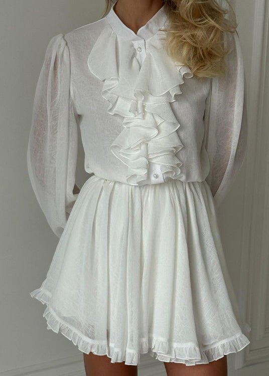 Brigitte Mini-Rüschenkleid