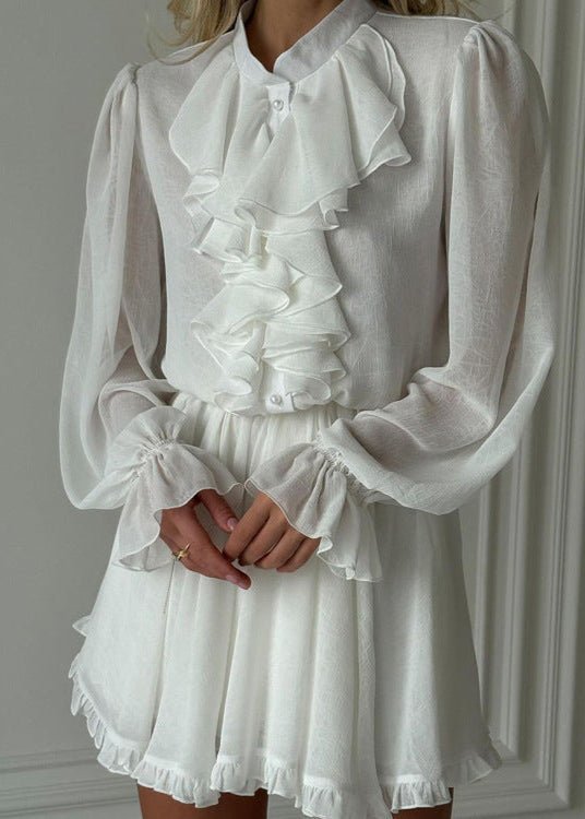Brigitte Mini-Rüschenkleid