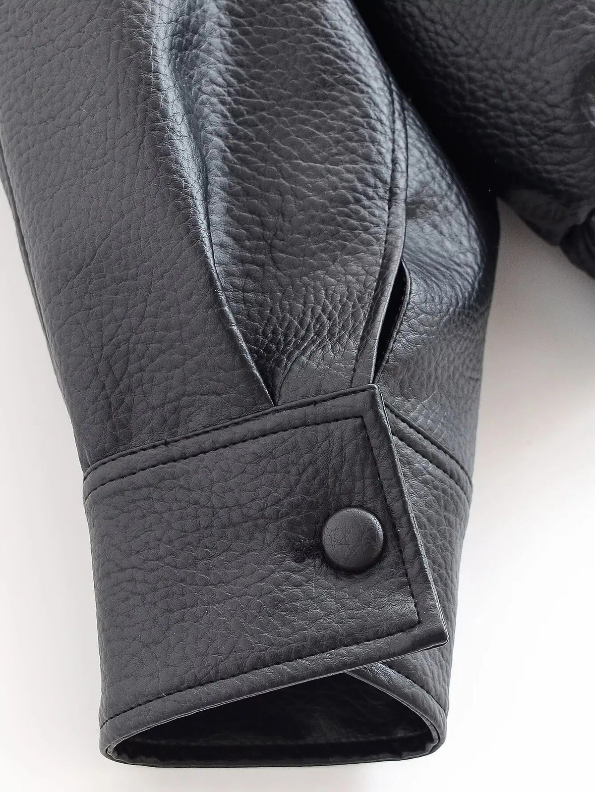 Asymmetrische Lederjacke Carla
