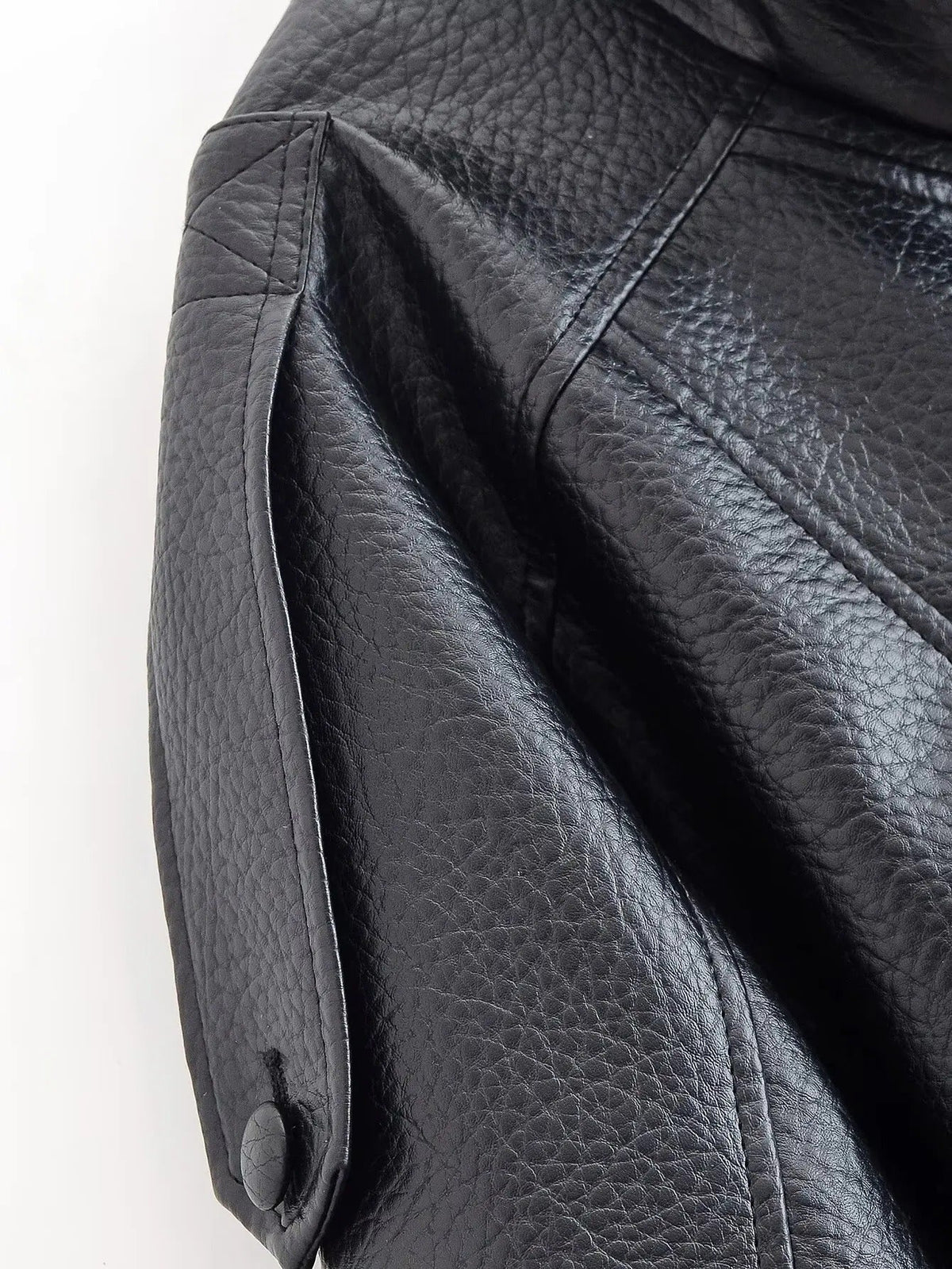 Asymmetrische Lederjacke Carla
