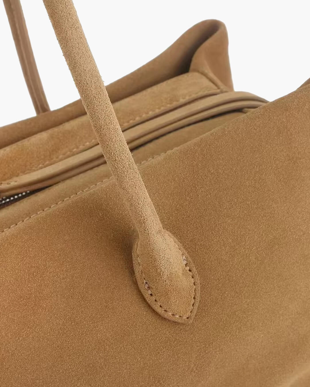 Carly Tote-Bag aus Veloursleder mit Frost-Effekt