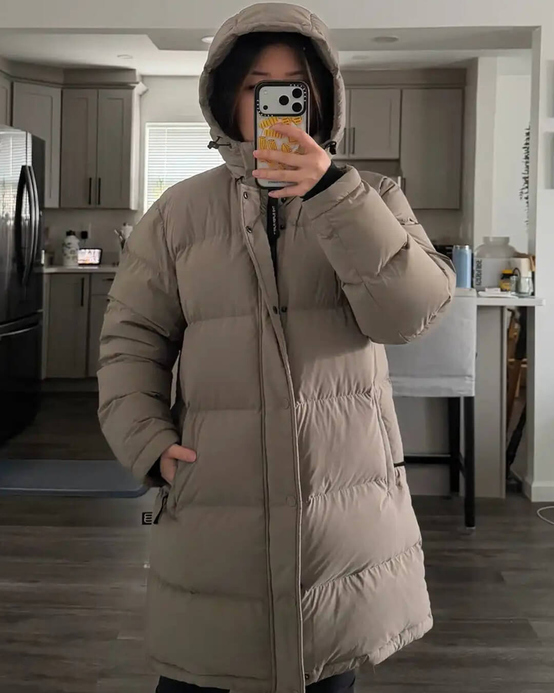 Carlyn Parkajacke mit Kapuze