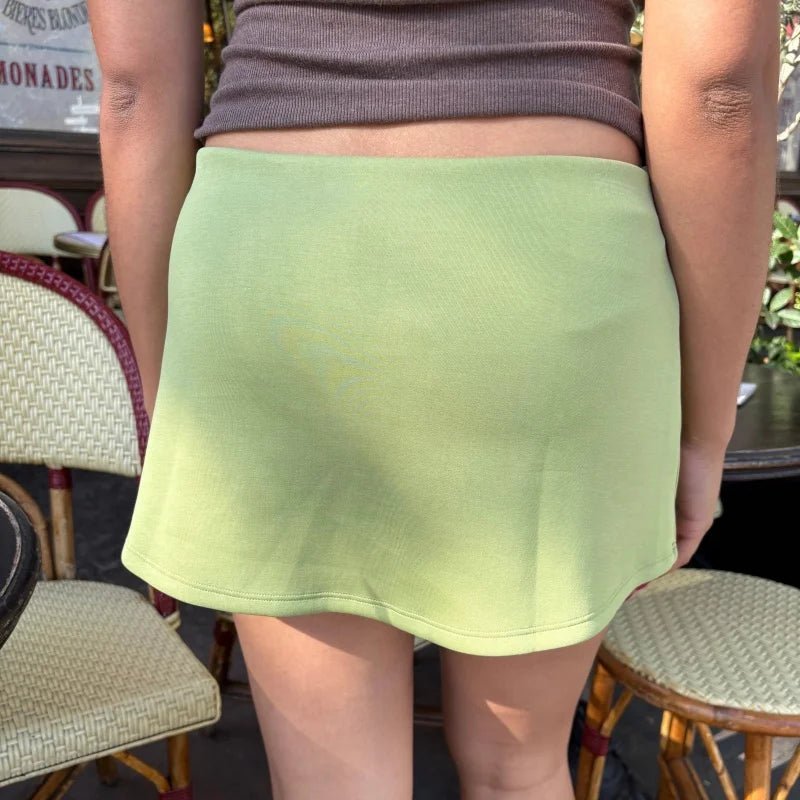 Carmen figurbetonter Minirock mit Shorts und niedriger Taille