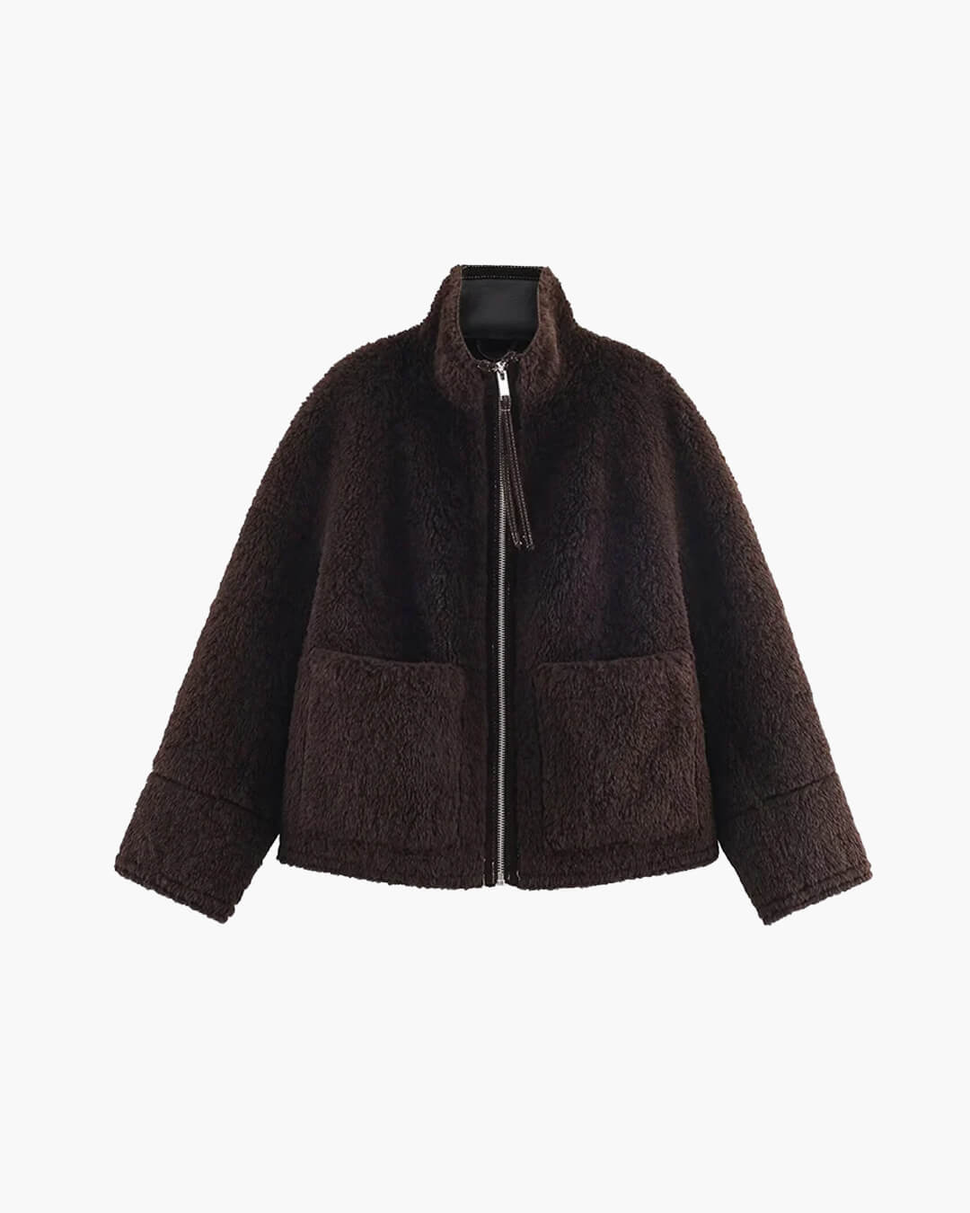 Carol Kunstpelzjacke mit Stehkragen