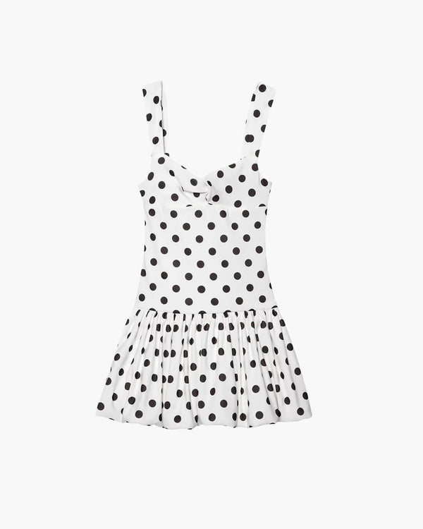 Cassy Ballon-Minidress mit Polka-Dots