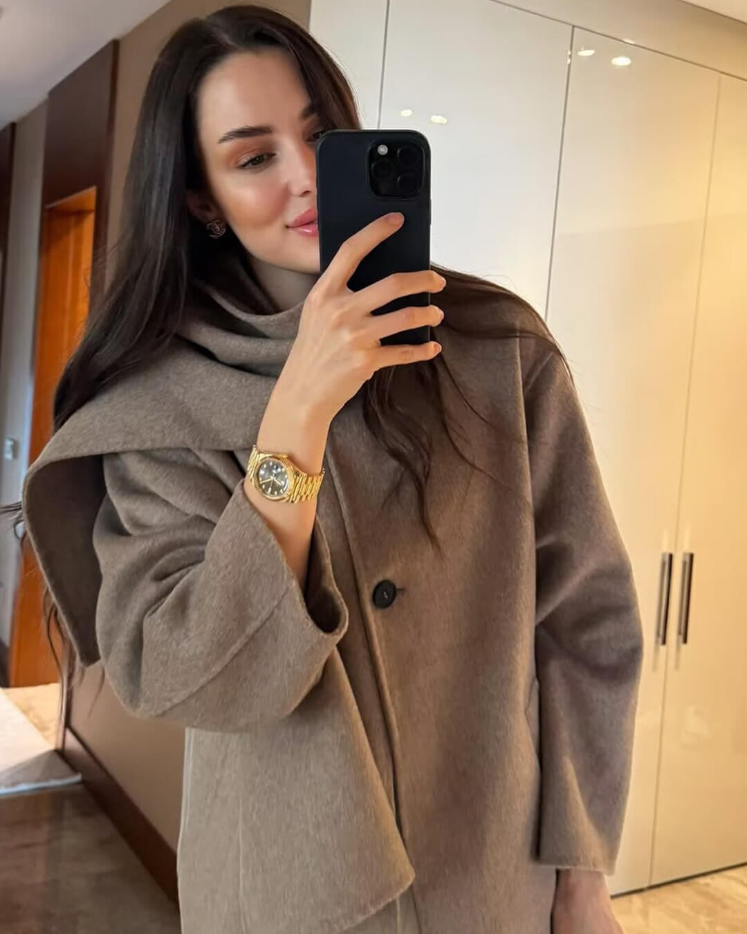 Cecille Mantel mit Schal