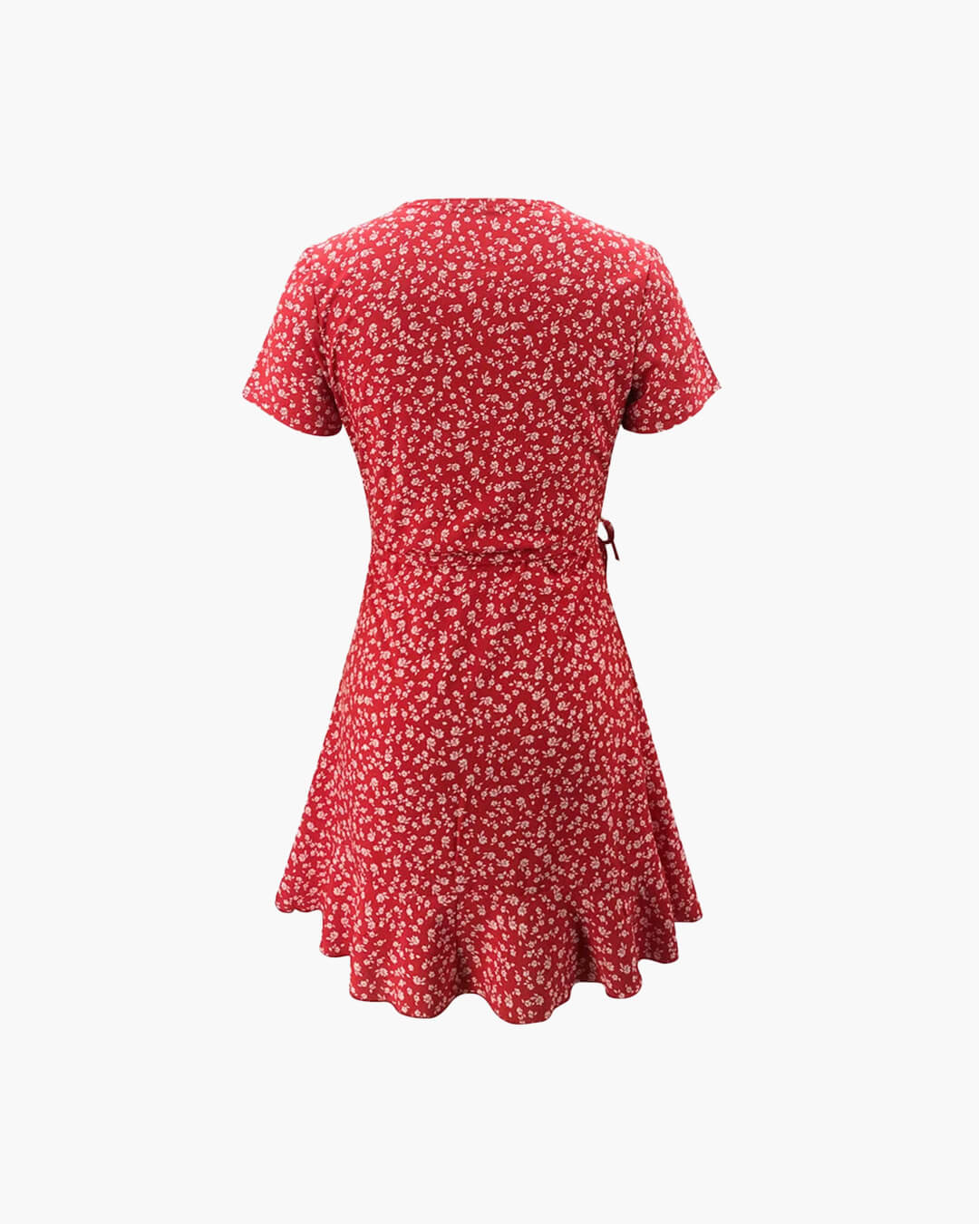 Celeste A-Linien-Minikleid mit Blumenmuster und V-Ausschnitt