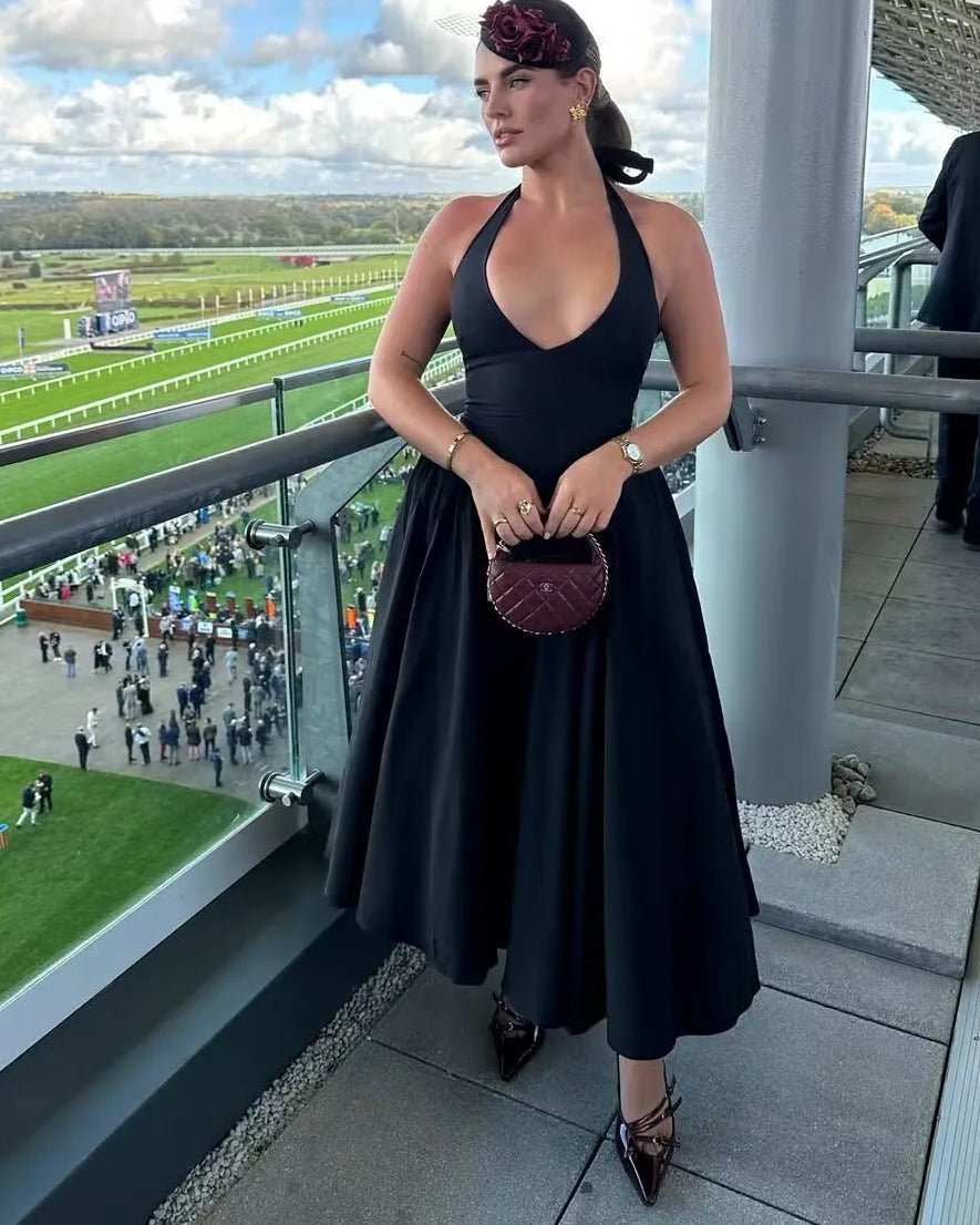 Celeste Neckholder-Midikleid