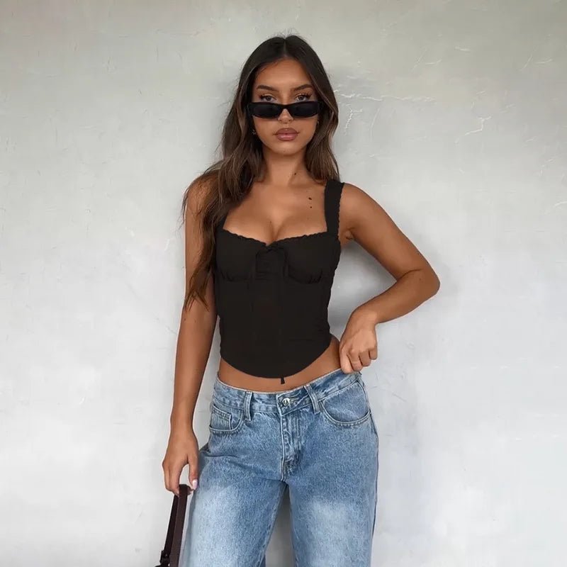 Celeste Camisole-Top mit Spitzenbesatz