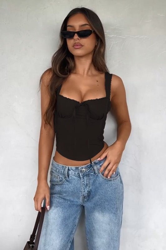 Celeste Camisole-Top mit Spitzenbesatz