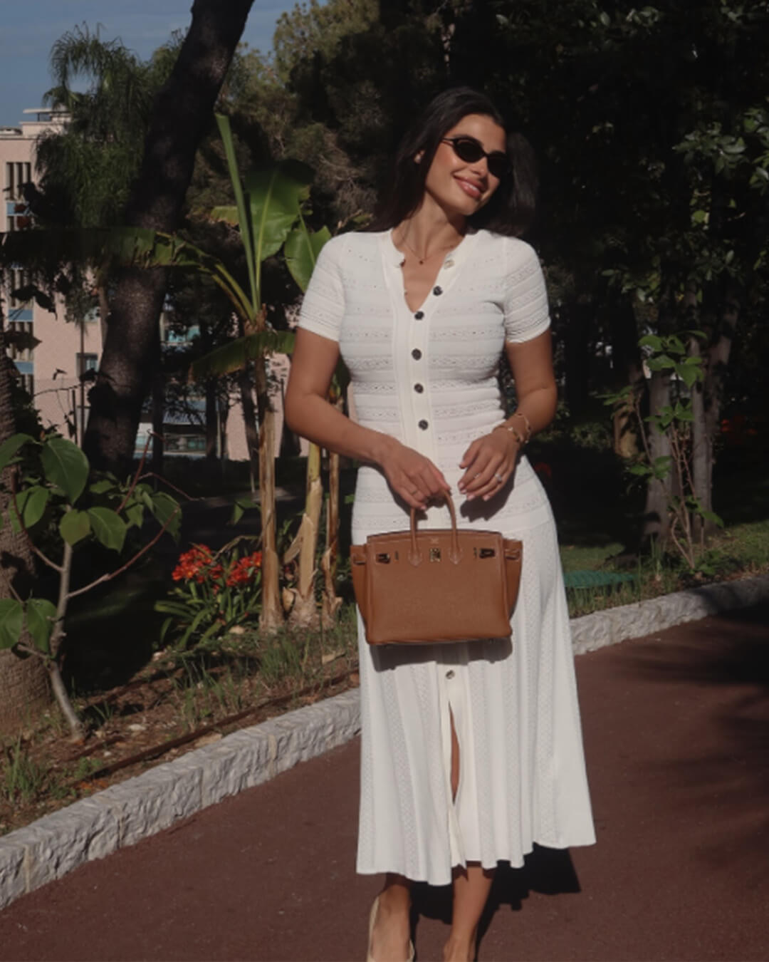 Celeste Midikleid aus geripptem Strick