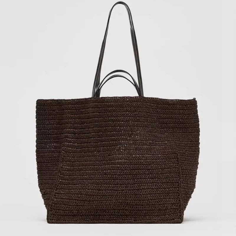 Celeste Shopper aus geflochtenem Stroh