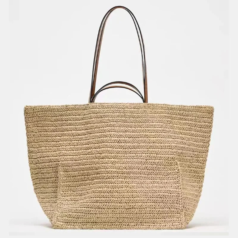 Celeste Shopper aus geflochtenem Stroh