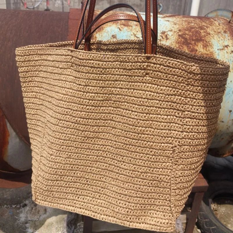 Celeste Shopper aus geflochtenem Stroh