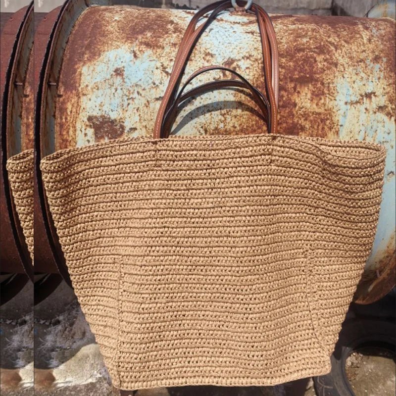 Celeste Shopper aus geflochtenem Stroh
