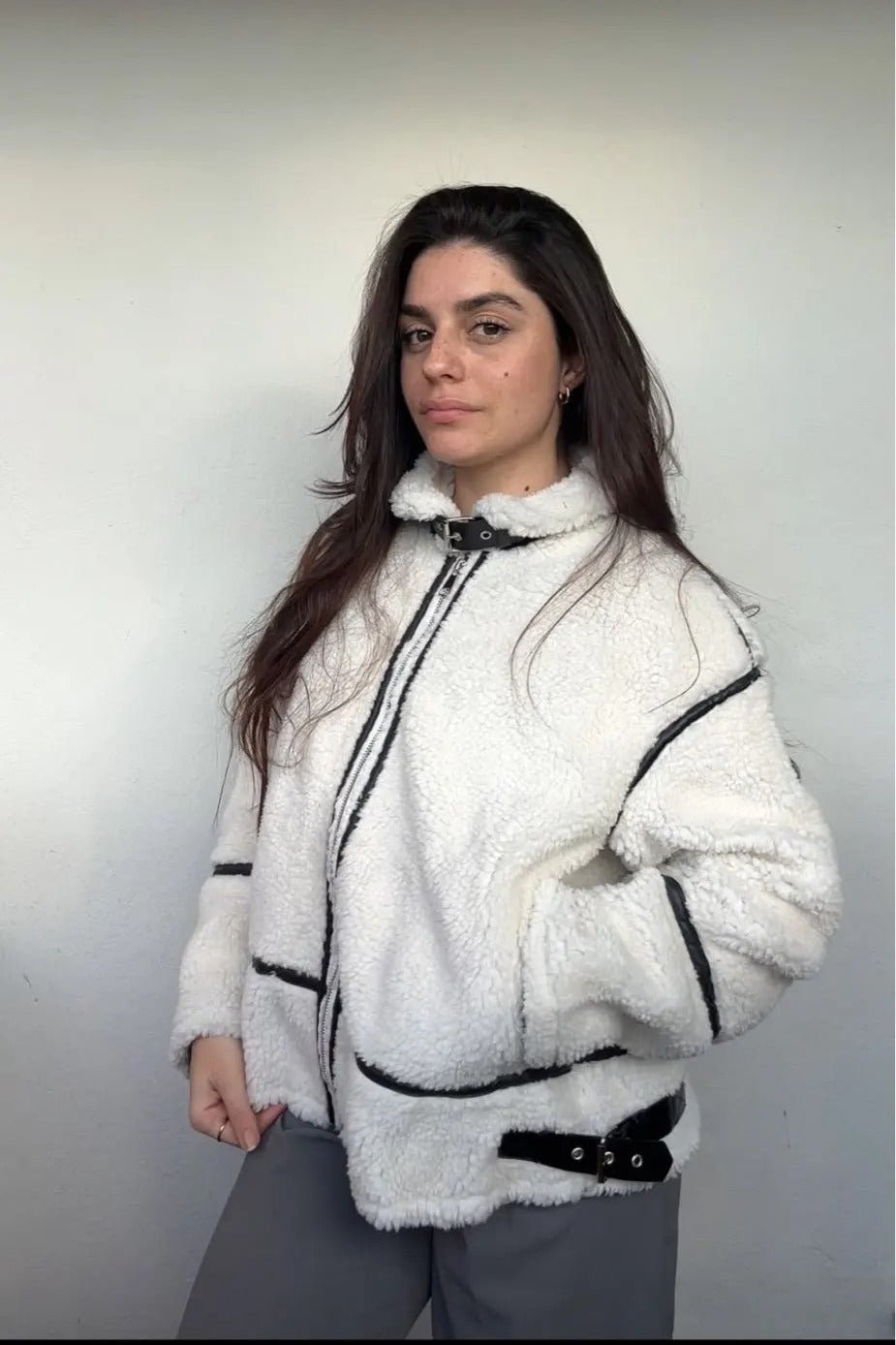 Chantal Bouclé-Bomberjacke