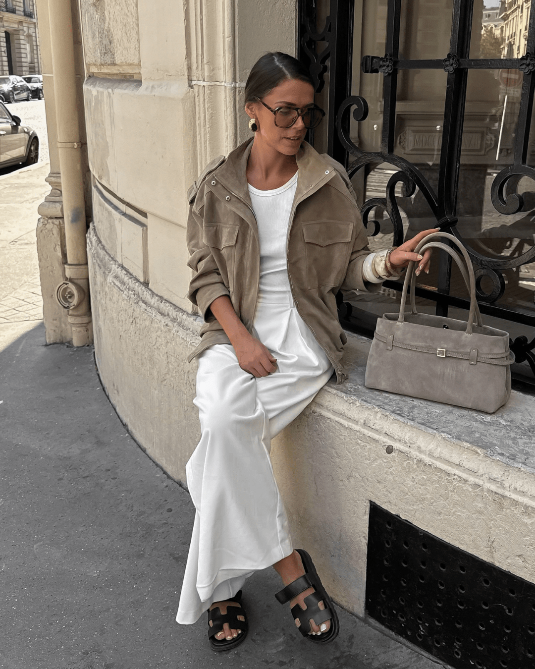 Charice Wildlederjacke mit Stehkragen