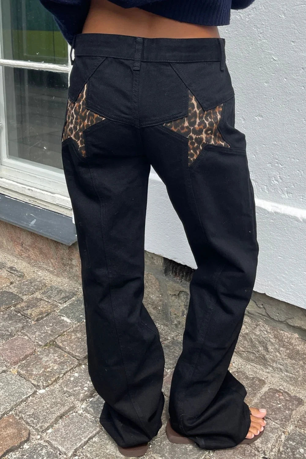Charlize Jeans mit Sternen-Patchwork und Color-Blocking