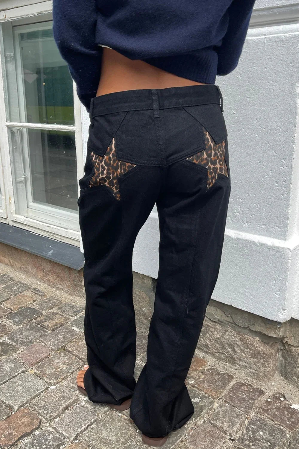 Charlize Jeans mit Sternen-Patchwork und Color-Blocking