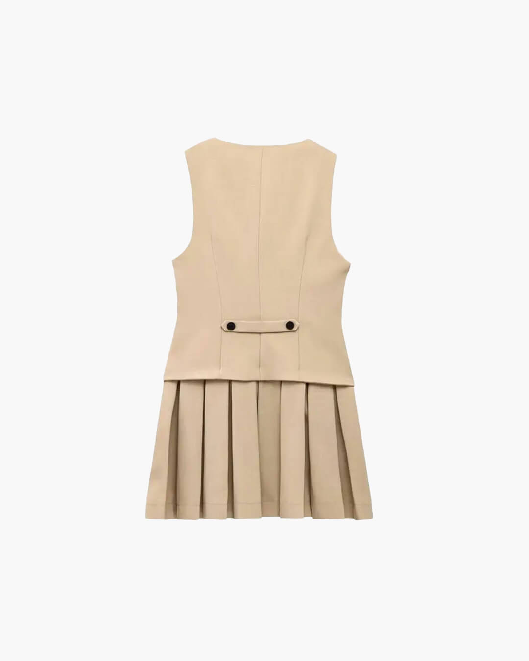 Cheryl ärmelloses plissiertes Minikleid