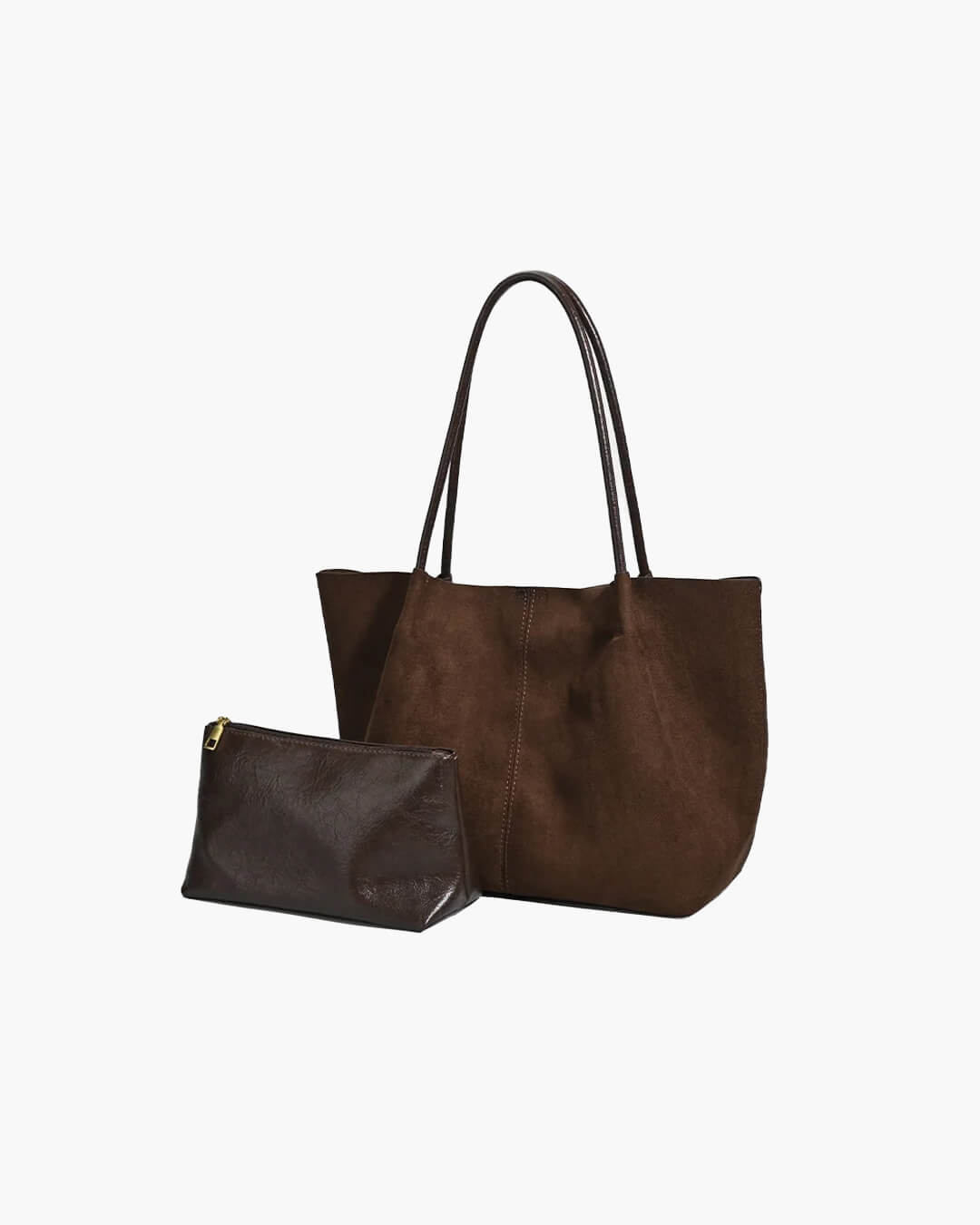 Cheska Wildleder-Shopper mit Täschchen