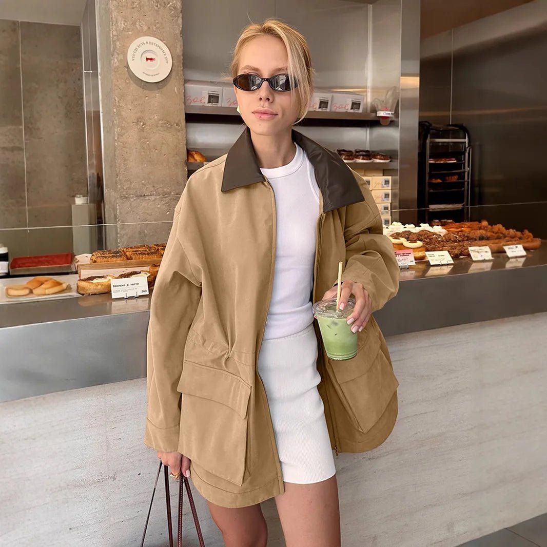 Christina kurzer Trenchcoat mit Taschen