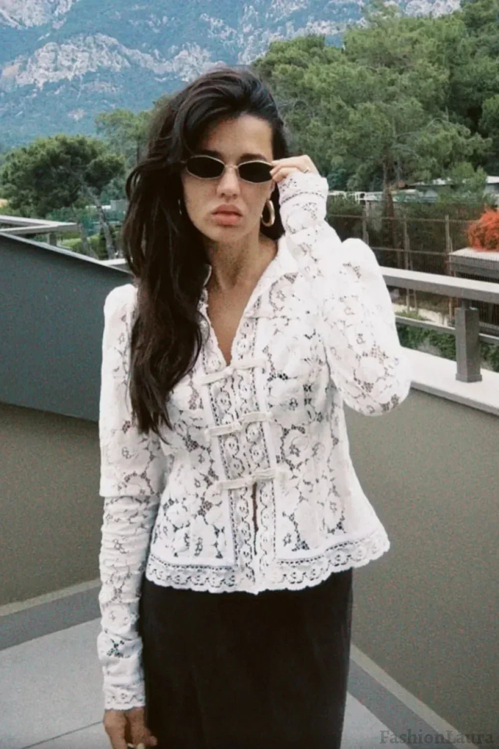 Claire Elegante Spitzenbluse