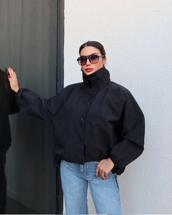 Clara Jacke mit hohem Kragen