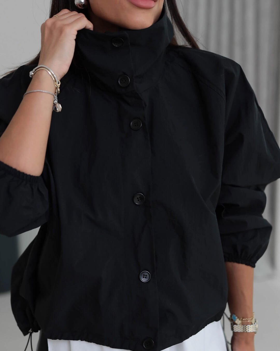 Clara Jacke mit hohem Kragen