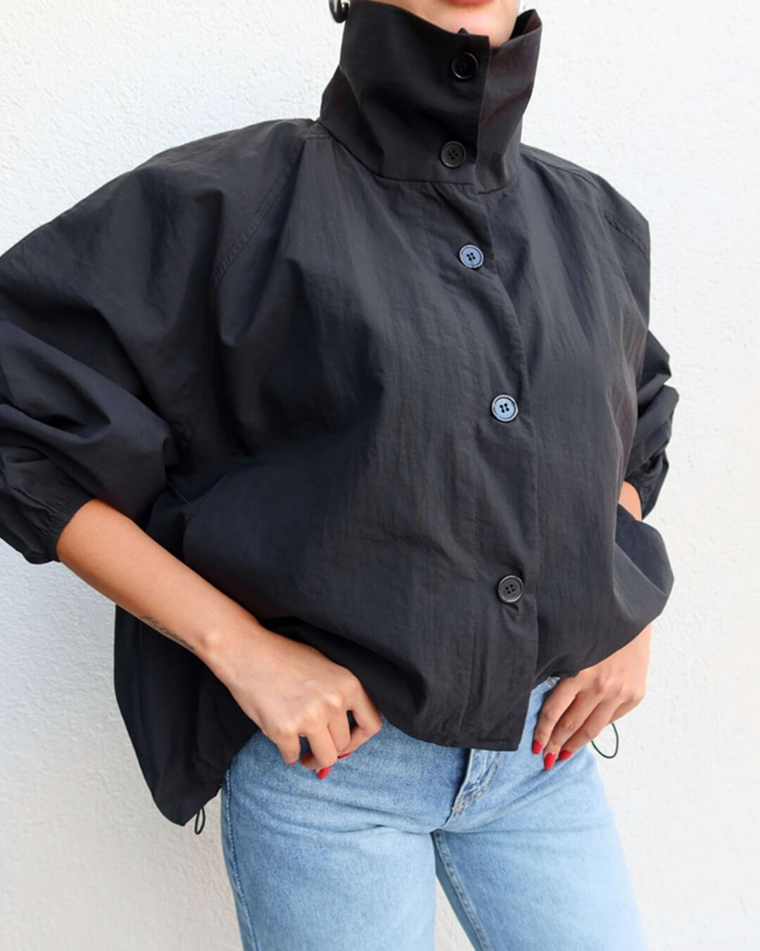 Clara Jacke mit hohem Kragen