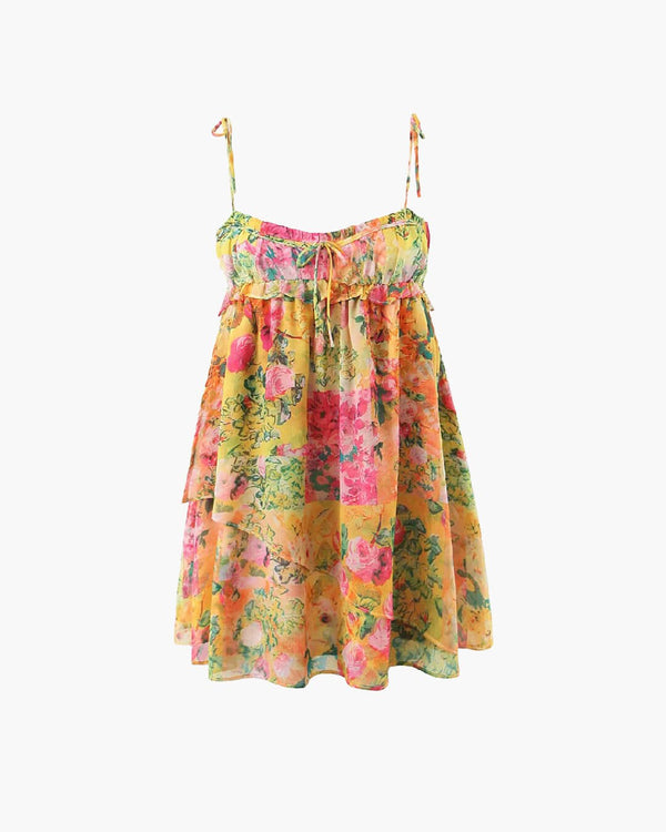 Clara Multicolor Floral Mini Dress