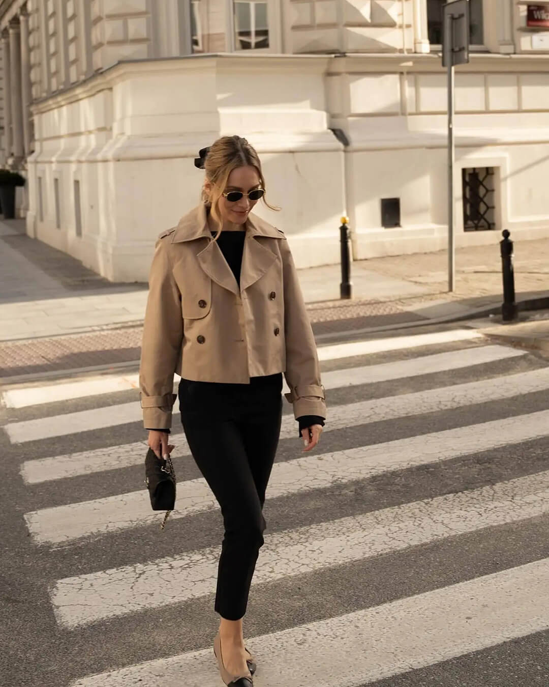 Clarisse kurzer Trenchcoat