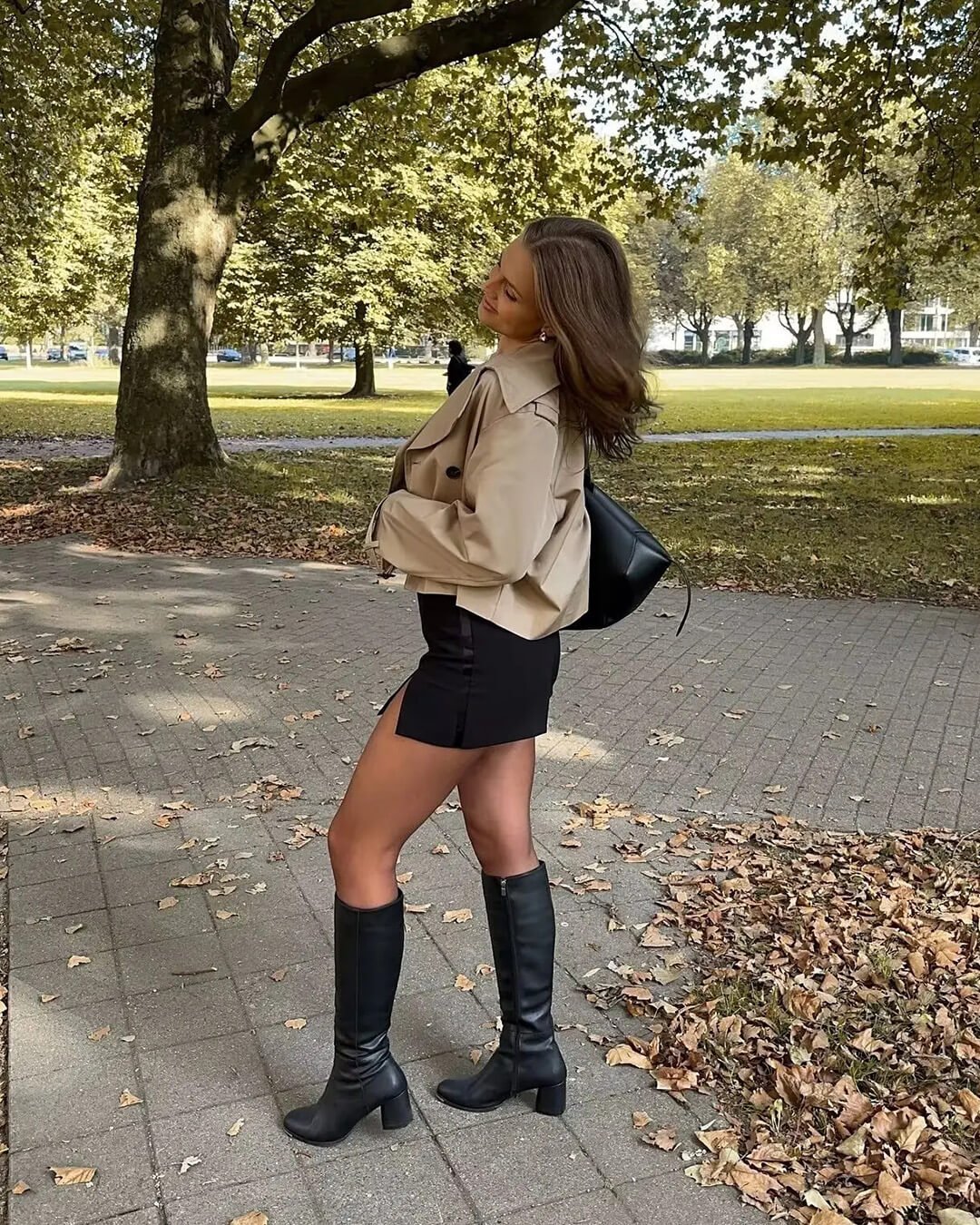 Clarisse kurzer Trenchcoat