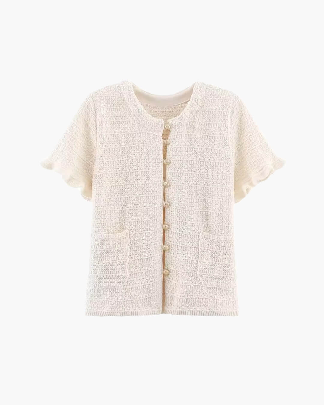 Claudia Set aus Stricktop und Plisseerock