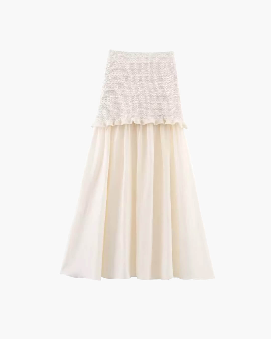 Claudia Set aus Stricktop und Plisseerock