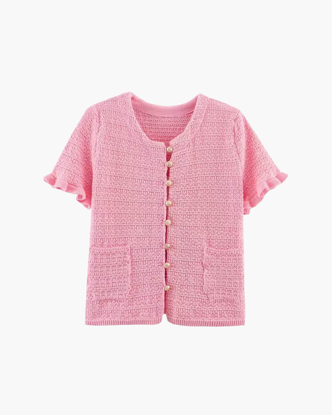 Claudia Set aus Stricktop und Plisseerock