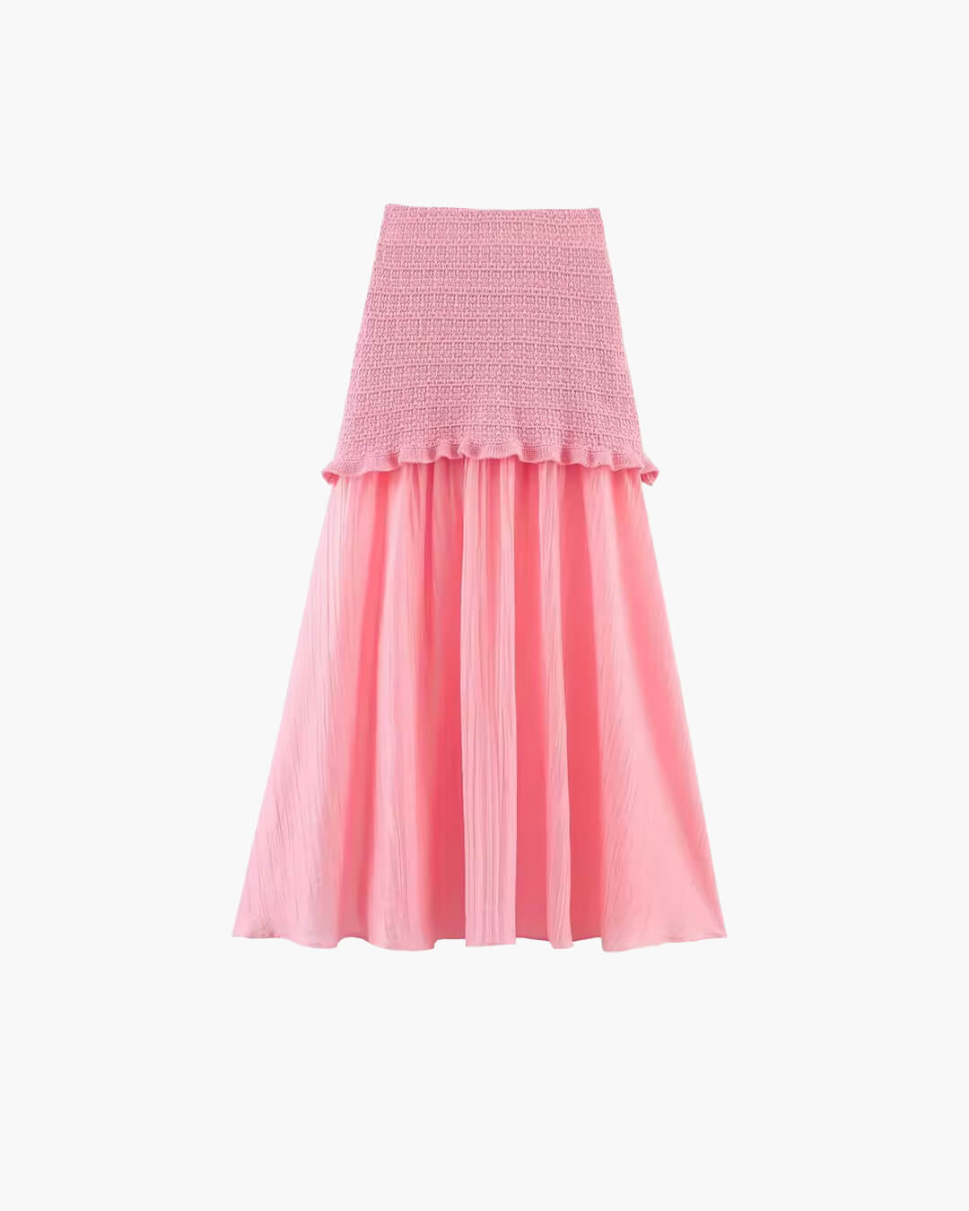 Claudia Set aus Stricktop und Plisseerock