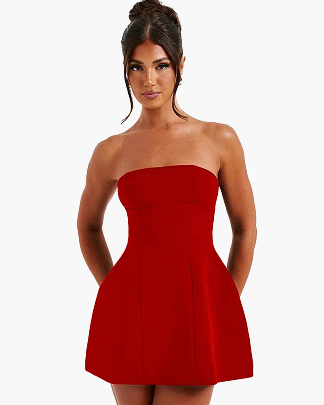 Colby trägerloses Minikleid mit taillierter Passform