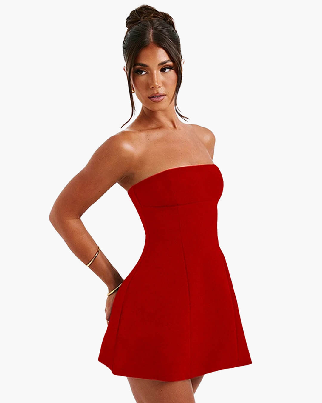 Colby trägerloses Minikleid mit taillierter Passform