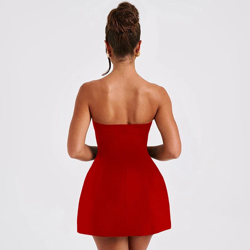 Colby trägerloses Minikleid mit taillierter Passform