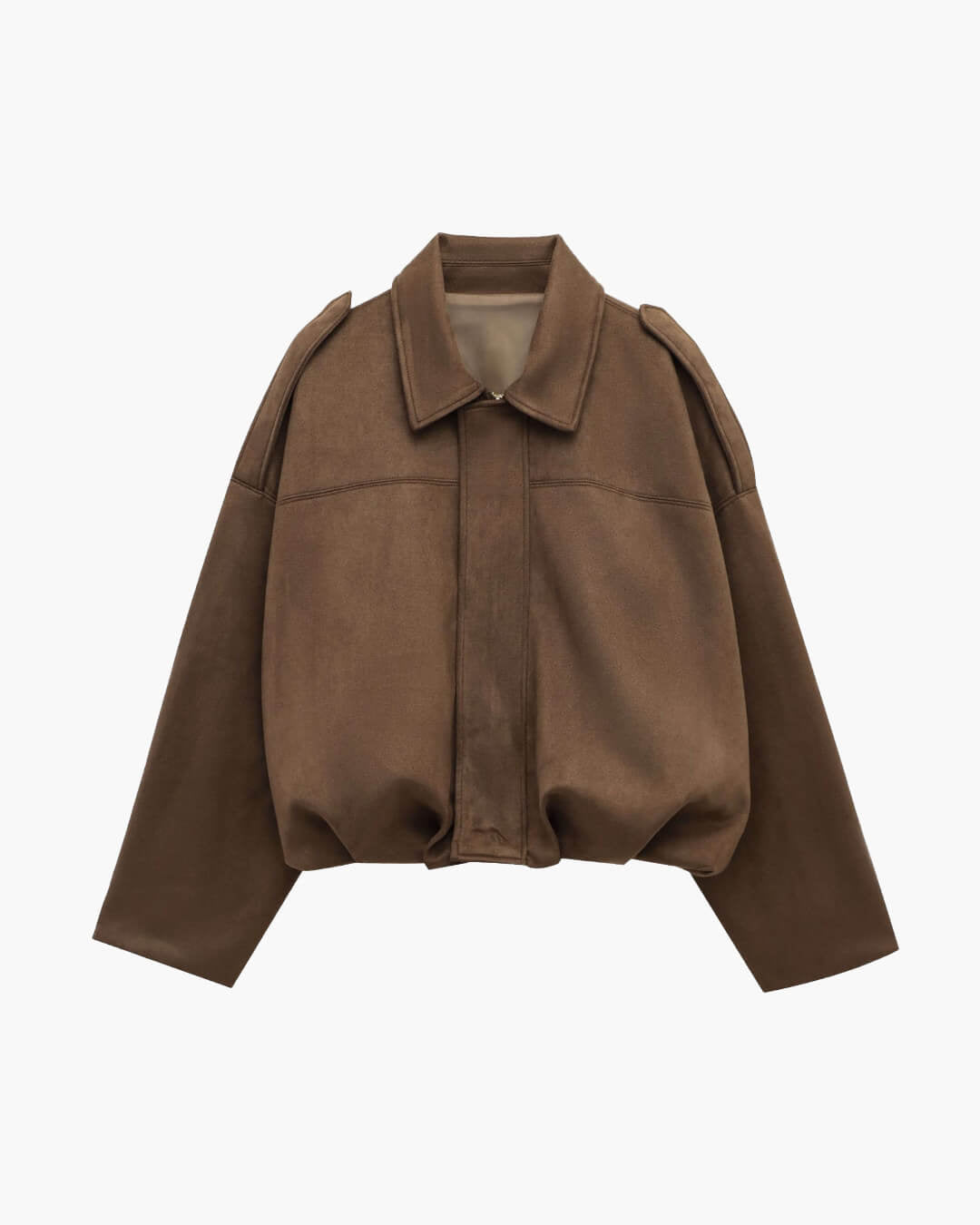 Constance Bomberjacke aus Wildlederimitat